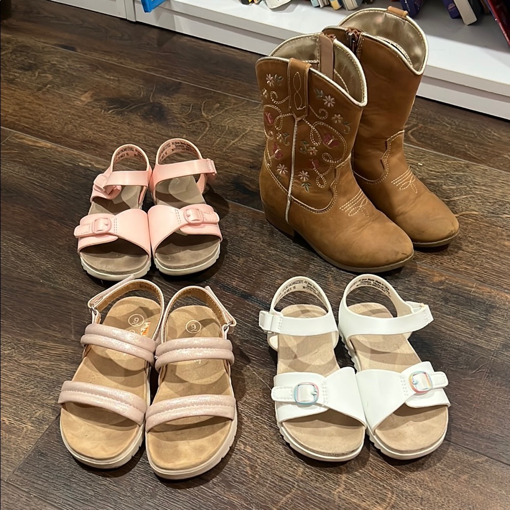 Toddler girl size 9 shoe bundle